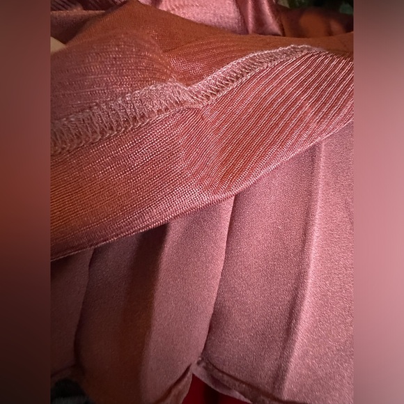 Kate Kasin Women's High Waist Pleated A-Line Swing Skirt XL Rose - Picture 7 of 7